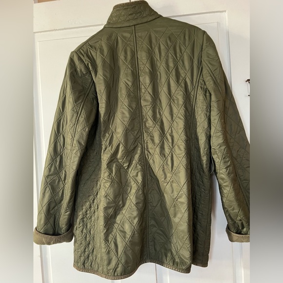 Talbots Fleece-lined Quilted Barn Jacket with or without belt, M - Picture 4 of 8